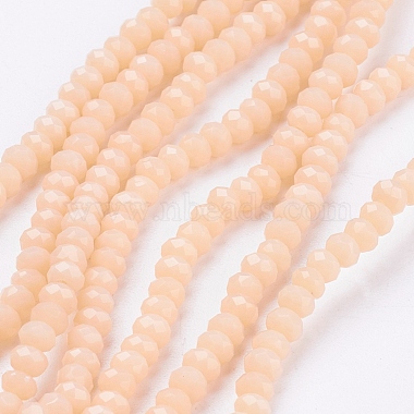 3mm AntiqueWhite Rondelle Glass Beads