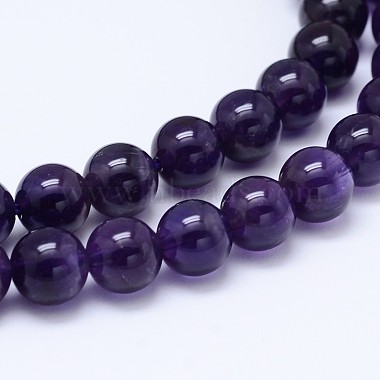 8mm DarkSlateBlue Round Amethyst Beads