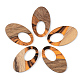 Pendentifs en bois de résine et de noyer(RESI-S389-005A-A01)-1