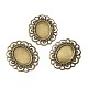 Tibetan Style Iron Cabochon Connector Settings(FIND-B020-22AB)-1