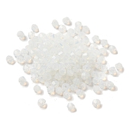 Transparent Glass Beads, Faceted, Bicone, WhiteSmoke, 3.5x3.5x3mm, Hole: 0.8mm, 720pcs/bag. (G22QS-01)