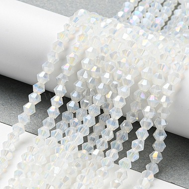 Imitation Jade Electroplate Glass Beads Strands(GLAA-F029-J4mm-A05)-4