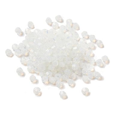WhiteSmoke Bicone Glass Beads