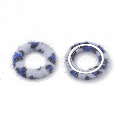 Faux Mink Fur Covered Linking Rings(X-WOVE-N009-08G)-2