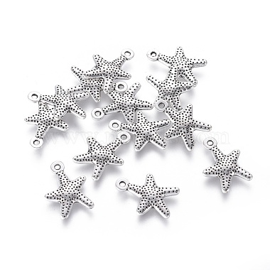 Tibetan Style Alloy Starfish/Sea Stars Pendants(X-LF0463Y-NF)-2