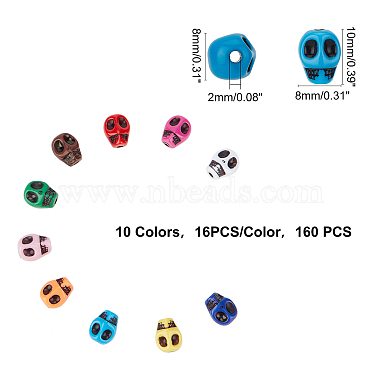 superfindings 160pcs 10 couleurs perles acryliques opaques(SACR-FH0001-03)-6
