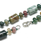 Natural Indian Agate Beaded Necklaces(NJEW-S392-11)-2