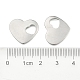 304 Stainless Steel Stamping Blank Tag Heart Charms Pendants(STAS-M004-04)-3