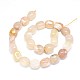 Natural Cherry Blossom Agate Beads Strands(G-O173-078A)-2
