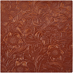 Leather Fabric, for Shoes Bag Sewing Patchwork DIY Craft Appliques, Sienna, 15x15x0.16~0.18cm(AJEW-WH0314-506A-04)