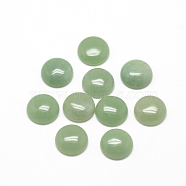 Natural Green Aventurine Cabochons, Half Round/Dome, 6x3~4mm(X-G-R416-6mm-43)