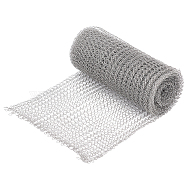 3 Meter 304 Stainless Steel Insect Repellent Mesh Sheet, Stainless Steel Color, 128x0.5mm(AJEW-WH0528-05C)