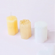 DIY Silicone Candle Molds, For Candle Making, White, 5.4x5.5x7.2cm(SIMO-H018-03E)