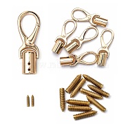 Alloy Swivel Clasps, Swivel Snap Hook, with Iron Scew Nail, Light Gold, 65x23x14mm, Hole: 11.5mm(PALLOY-Z003-05G)