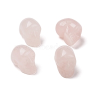 Natural Rose Quartz Beads, Skull, 18~18.5x11~11.5x12~13mm, Hole: 1.7~2mm(G-B003-05)