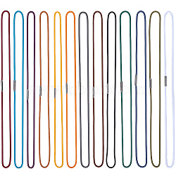 13Pcs 13 Colors Nylon Travel Notebook Elastic Ropes, Mixed Color, 1.5mm, Inner Diameter: 81mm, 1pc/color(AJEW-CP0006-82A)