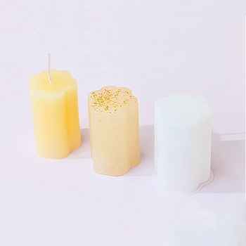 DIY Silicone Candle Molds, For Candle Making, White, 5.4x5.5x7.2cm