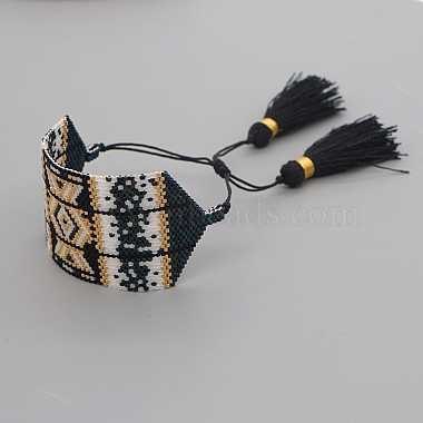 Дружба ромб ткацкий станок узор Миюки бисер браслеты для женщин(BJEW-A121-46)-3