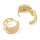 Rack Plating Brass Micro Pave Clear Cubic Zirconia Hoop Earrings for Women(EJEW-G394-04B-G)-2