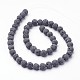 Unwaxed Natural Lava Rock Bead Strands(X-G-F309-6mm)-2