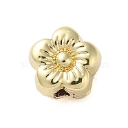 Rack Plating Alloy Beads, Flower, Golden, 6x6.5x5mm, Hole: 1.2mm(FIND-C062-06B-G)