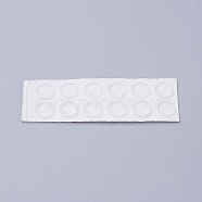 Self Adhesive Silicone Feet Bumpers, Door Cabinet Drawers Bumper Pad, Half Round/Dome, Clear, 6x2mm(DIY-WH0026-03B)
