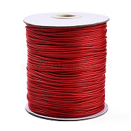 Korean Waxed Polyester Cord, Bead Cord, Red, 1.2mm, about 185yards/roll(YC-1.2mm-NO135)