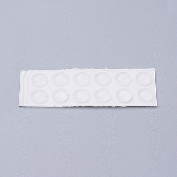 Self Adhesive Silicone Feet Bumpers, Door Cabinet Drawers Bumper Pad, Half Round/Dome, Clear, 6x2mm