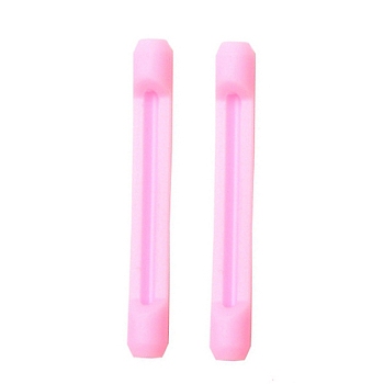 Non-slip Silicone Eyeglasses Ear Grip Tip Holder, Pearl Pink, 54x8mm