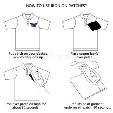 Computerized Embroidery Cloth Iron on/Sew on Patches(DIY-L031-078)-3