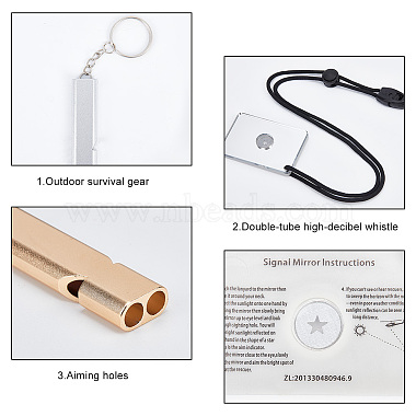 4Pcs Aluminum Alloy Double Frequency Whistles(FIND-NB0002-98)-4