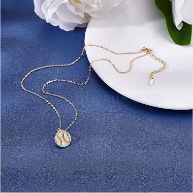 925 Sterling Silver 12 Constellation Necklace Gold Horoscope Zodiac Sign Necklace Round Astrology Pendant Necklace with Zircons Birthday Jewelry Gift for Women Men(JN1089B)-3