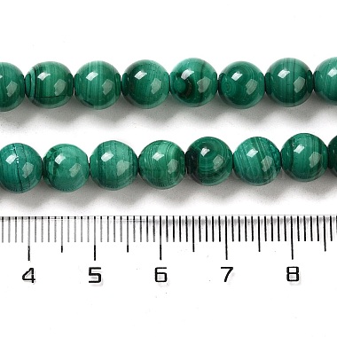 Chapelets de perles en malachite naturelle(G-F571-27A1-7mm)-4