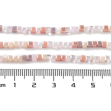 brins de perles de verre de galvanoplastie de couleur dégradée(X-GLAA-E042-05-B08)-5