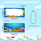 WADORN Rectangle Marine Life Theme PVC Hangtag Ornaments(HJEW-WR0001-13)-2