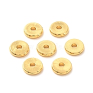 Brass Spacer Beads, Long-Lasting Plated, Flat Round/Disc, Heishi Beads, Real 18K Gold Plated, 8x1.5mm, Hole: 2mm(X-KK-P203-04G)