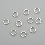 304 Stainless Steel Jump Rings, Open Jump Rings, Silver, 20 Gauge, 5x0.8mm, Inner Diameter: 3.3mm(STAS-H380-10S-M)