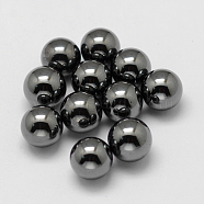 Non-magnetic Synthetic Hematite Beads, No Hole/Undrilled, Round, 8mm(X-G-P162-01-8mm)