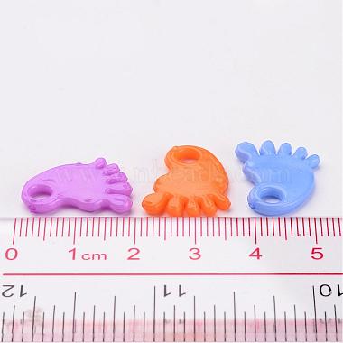 Baby Shower Ornaments Acrylic Baby Feet Pendants(X-PAB215Y)-4