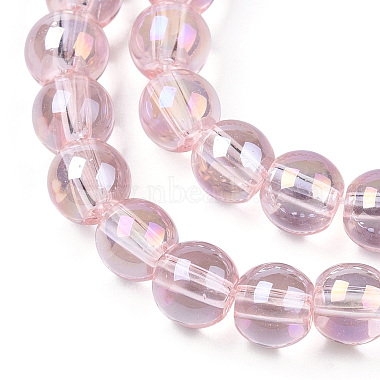 Electroplate Transparent Glass Beads Strands(GLAA-T032-T6mm-AB10)-2