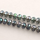 Chapelets de perles en verre galvanoplastique(X-EGLA-S096-2mm-07)-2