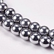 Chapelets de perles en hématite synthétique sans magnétiques(X-G-J169A-4mm-02)-3