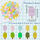 80Pcs 5 Colors Luminous Resin Decoden Cabochons(RESI-AR0001-35)-2