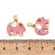 Brass Enamel Pendants(KK-T001-04G-B)-3