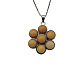 Halskette mit Blumenanhänger aus natürlicher Topas-Jade(FO7861-2)-1