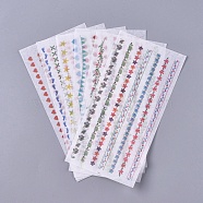 Planner Stickers, Decorative Sticker, for Scrapbooking, Calendars, DIY Crafts, Album, Floral Pattern, 16.1x8x0.01cm, 6sheets/set(DIY-L038-D01)
