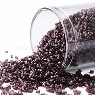 TOHO Round Seed Beads, Japanese Seed Beads, (6CF) Transparent Frost Amethyst, 15/0, 1.5mm, Hole: 0.7mm, about 3000pcs/10g(X-SEED-TR15-0006CF)