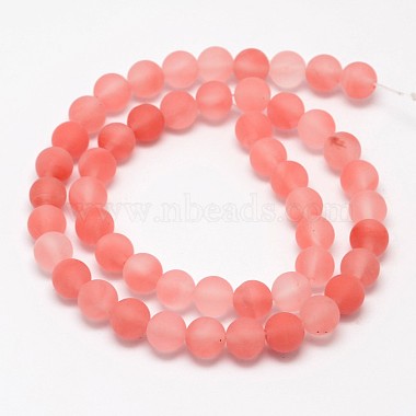 Cherry Quartz Glass Beads Strands(G-D684-4mm)-2