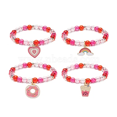 Deep Pink Alloy Bracelets