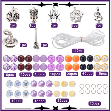 Kit de fabrication de bracelets Sunnyclue pour Halloween(DIY-SC0021-87)-2